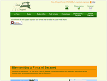 Tablet Screenshot of fincaelsecanet.com